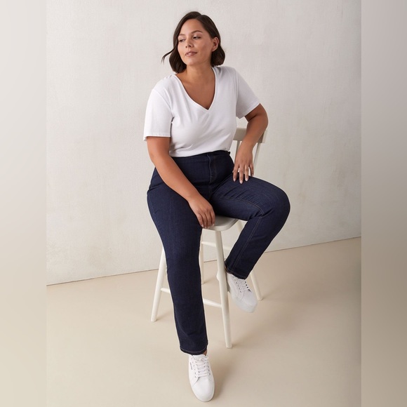 NWT Penningtons 1948 Fit Straight Leg Jeans d/C Jeans GREY size 22 - Picture 3 of 16